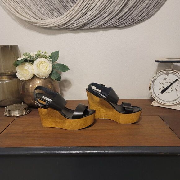 Steve Madden Baasil Wedge Heels Sz 39 (US-8.5) - Picture 4 of 9